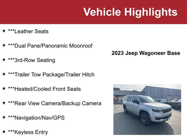Used 2023 Jeep Wagoneer 4WD w/ Premium Group I image 2
