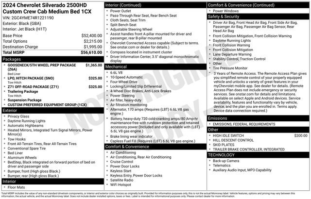 Used 2024 Chevrolet Silverado 2500 Custom image 2