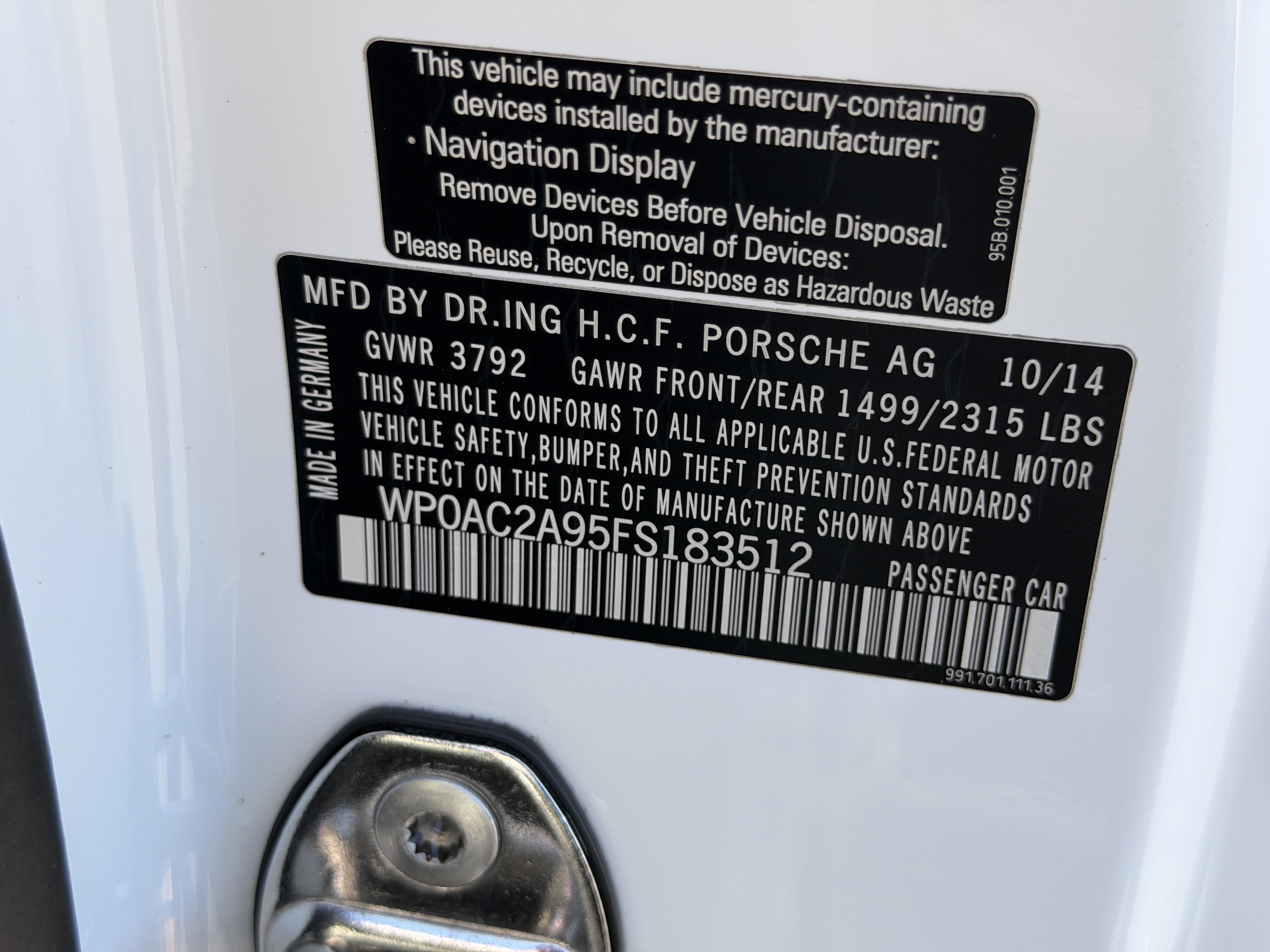 Certified 2015 Porsche 911 GT3 image 29