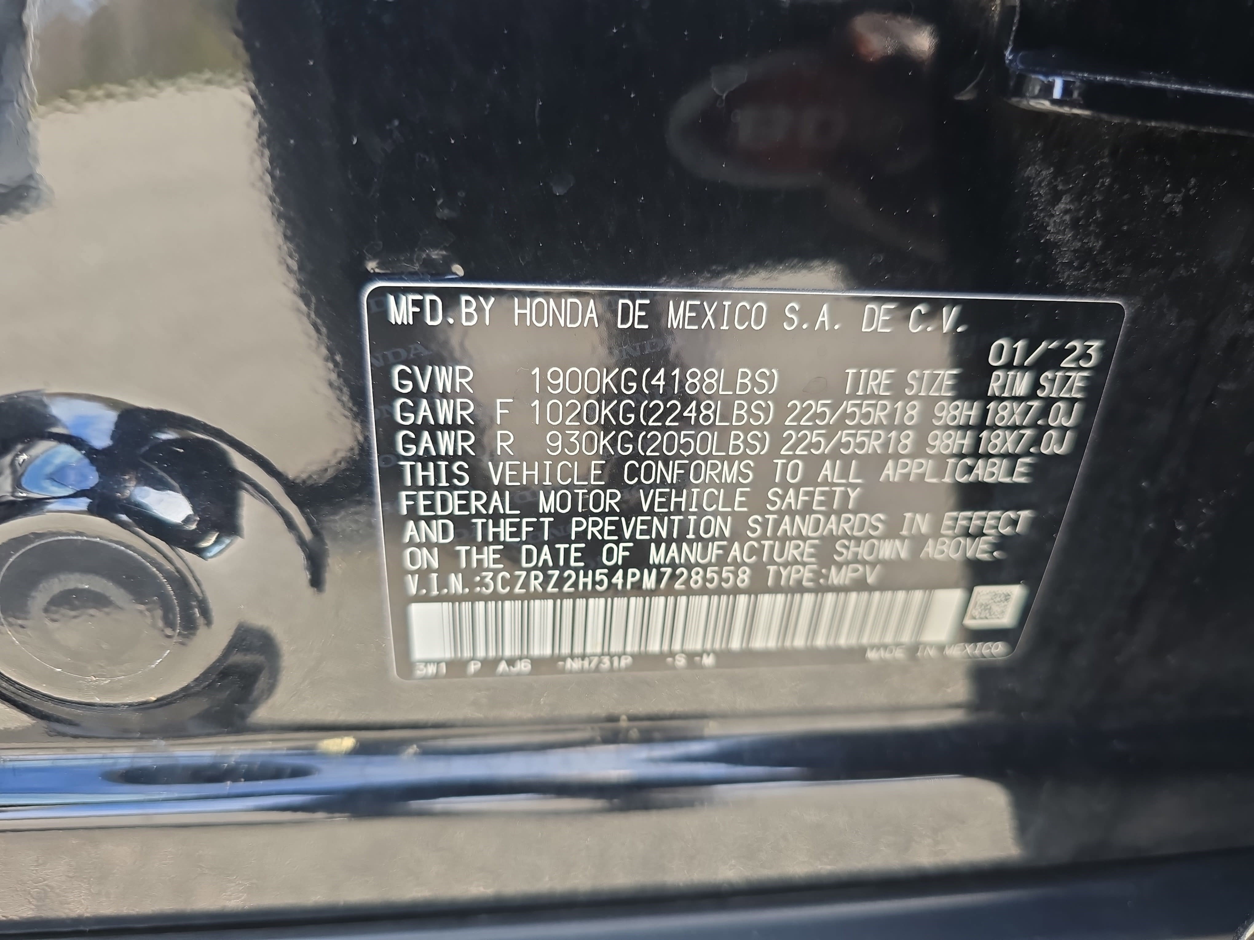 Certified 2023 Honda HR-V Sport image 30