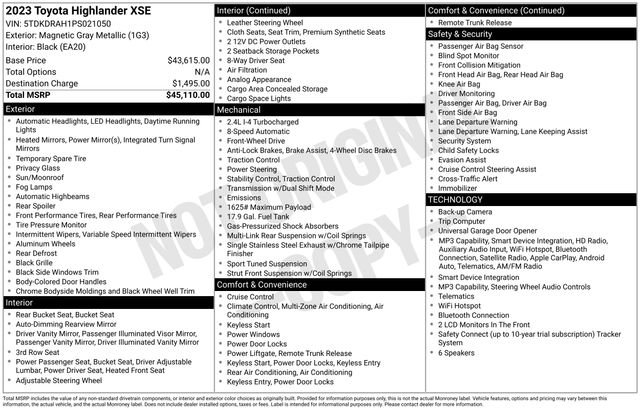 Used 2023 Toyota Highlander XSE FWD image 7