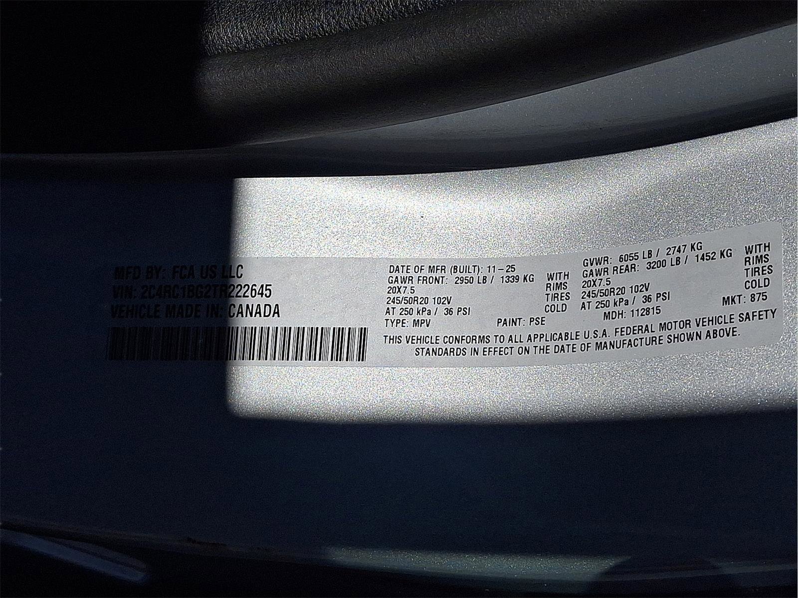 New 2026 Chrysler Pacifica Select w/ S Appearance Package image 15