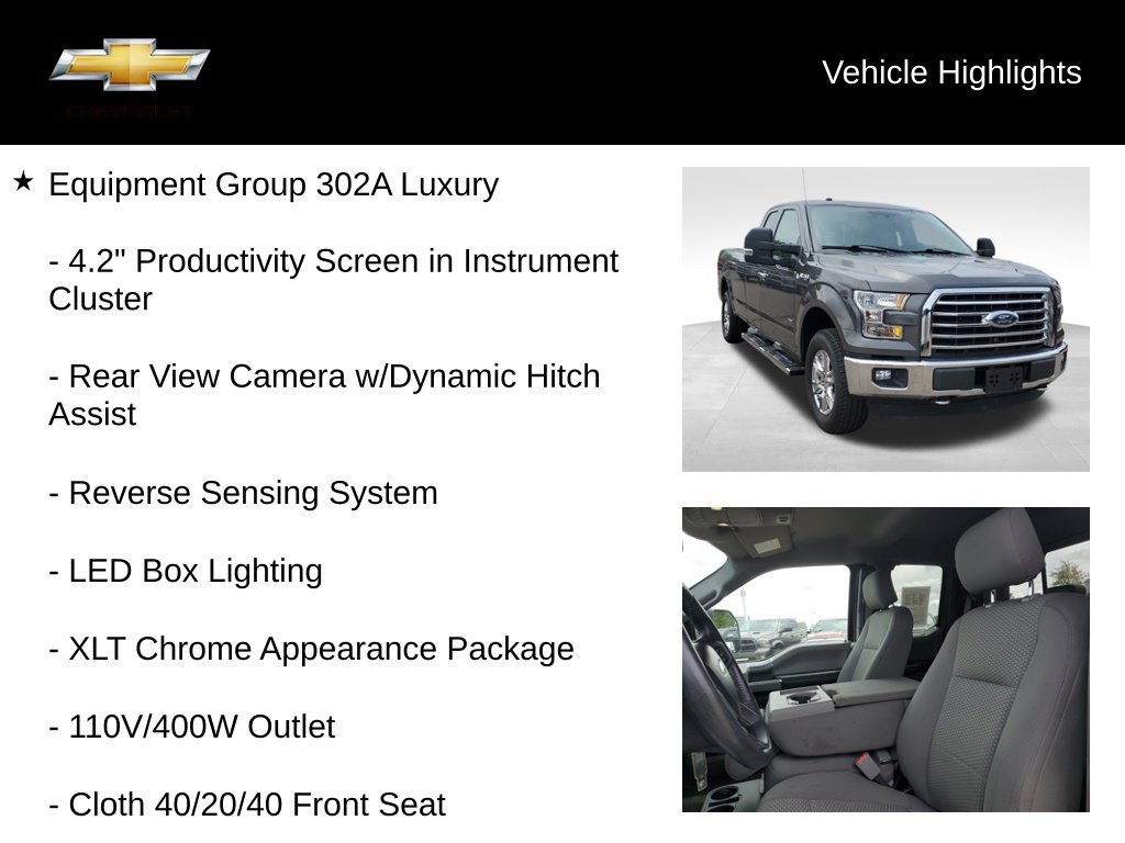 Used 2016 Ford F150 XLT w/ Equipment Group 302A Luxury AWD/4WD image 19