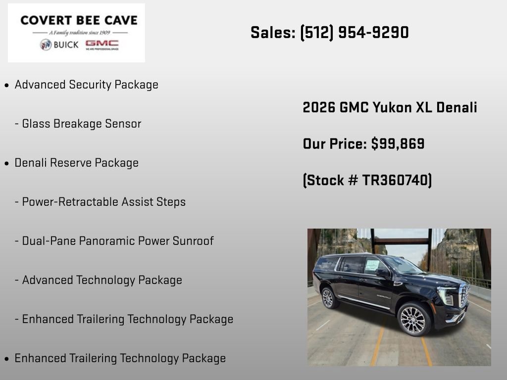 New 2026 GMC Yukon XL Denali w/ Denali Reserve Package AWD/4WD image 30