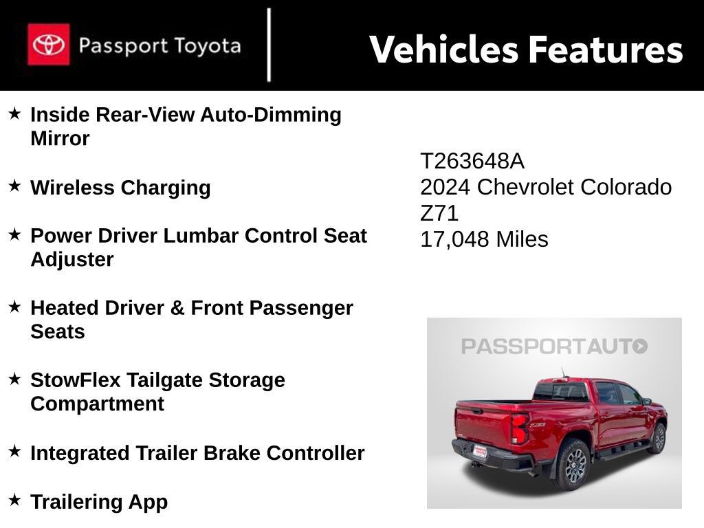 Used 2024 Chevrolet Colorado Z71 w/ Z71 Convenience Package 2 AWD/4WD image 11