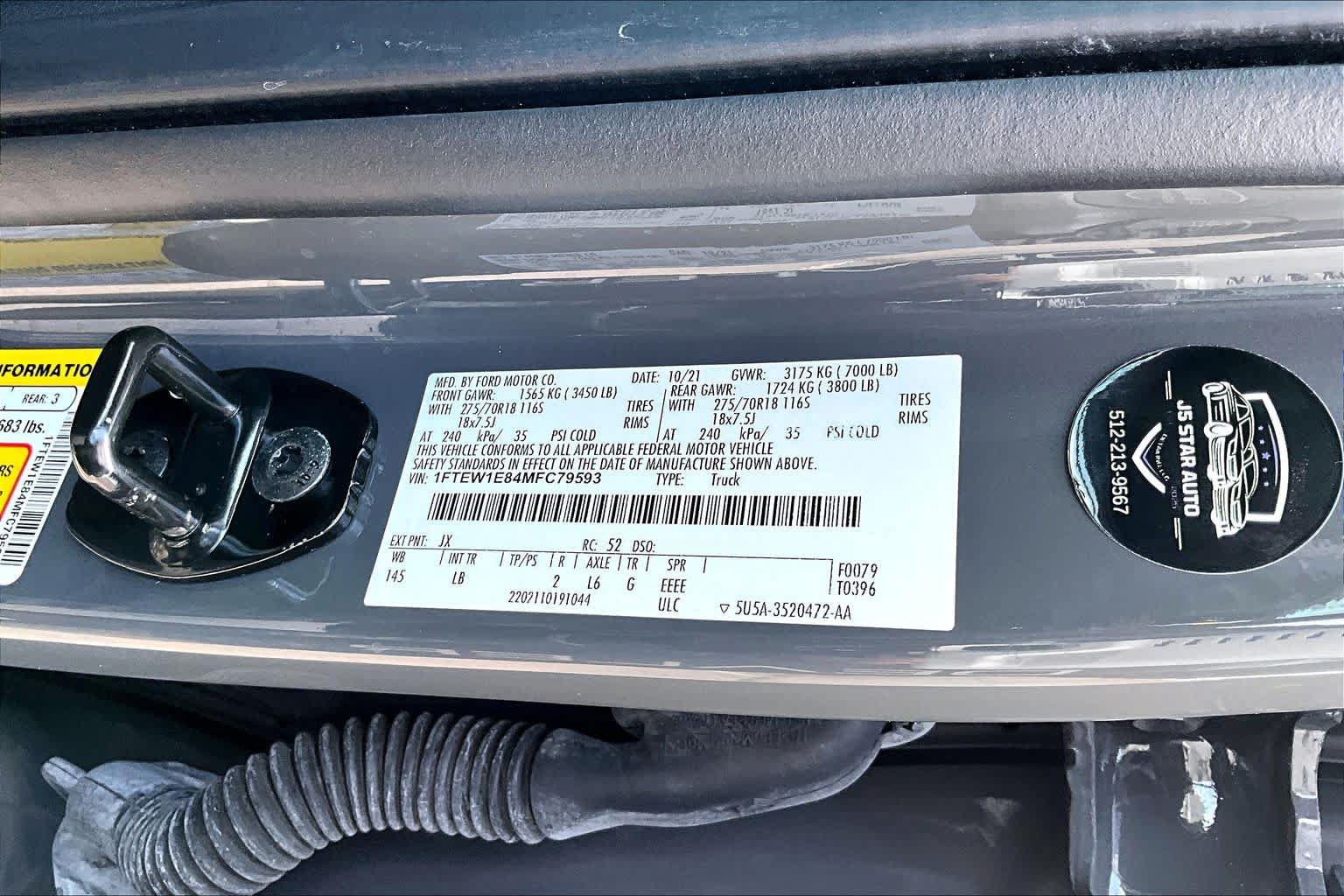 Used 2021 Ford F150 Tremor w/ Equipment Group 401A Mid AWD/4WD image 34