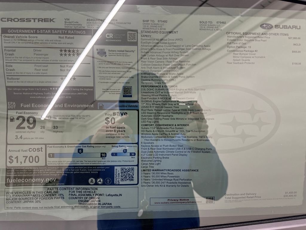 New 2026 Subaru Crosstrek 2.0i Premium image 24