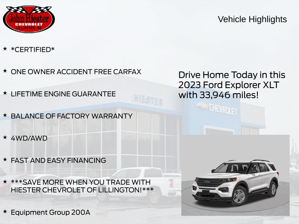 Used 2023 Ford Explorer XLT AWD/4WD image 3