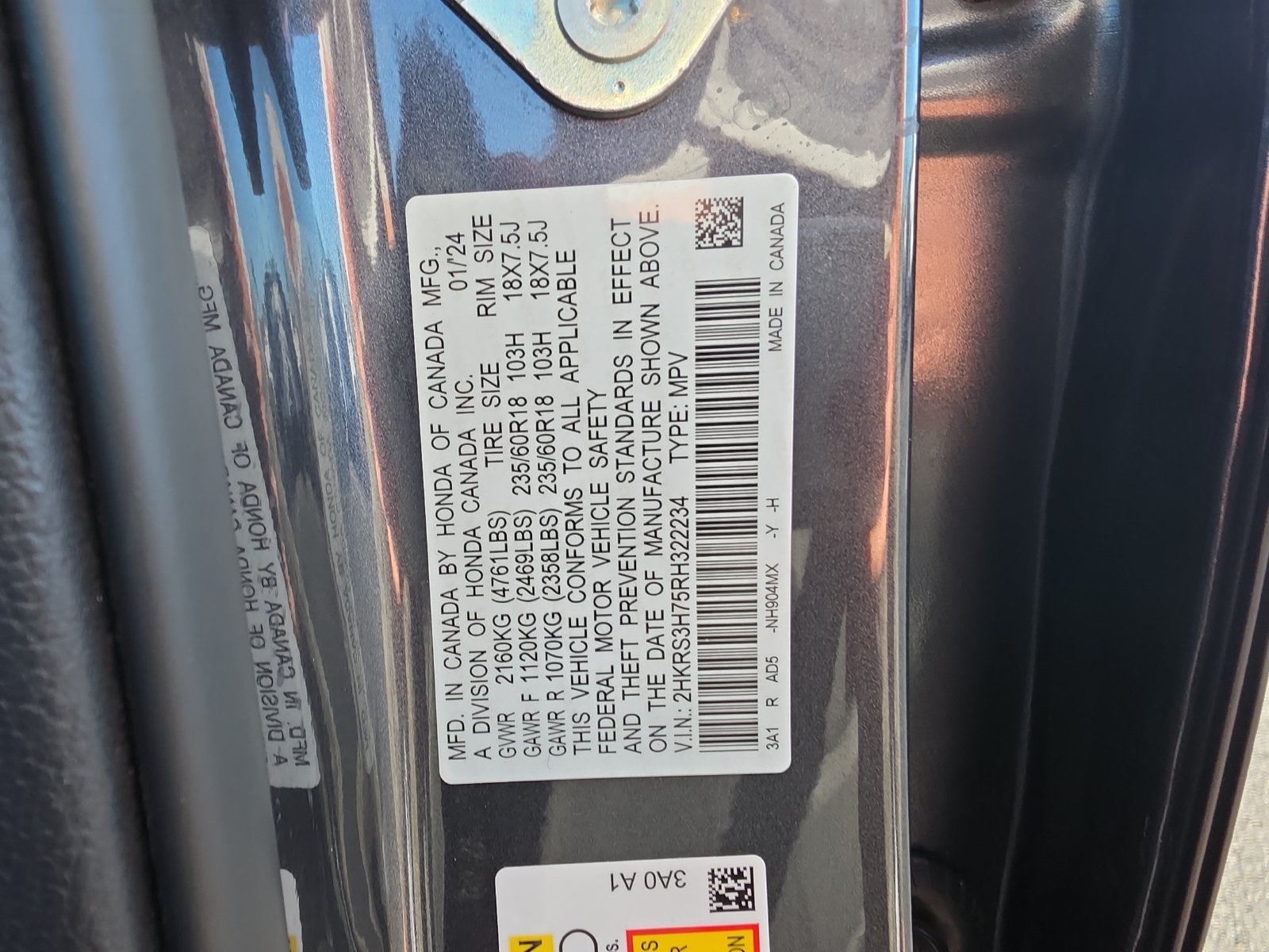 Certified 2024 Honda CR-V EX-L image 32