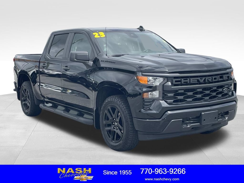 Used 2023 Chevrolet Silverado 1500 Custom w/ 2.7L Blackout Package