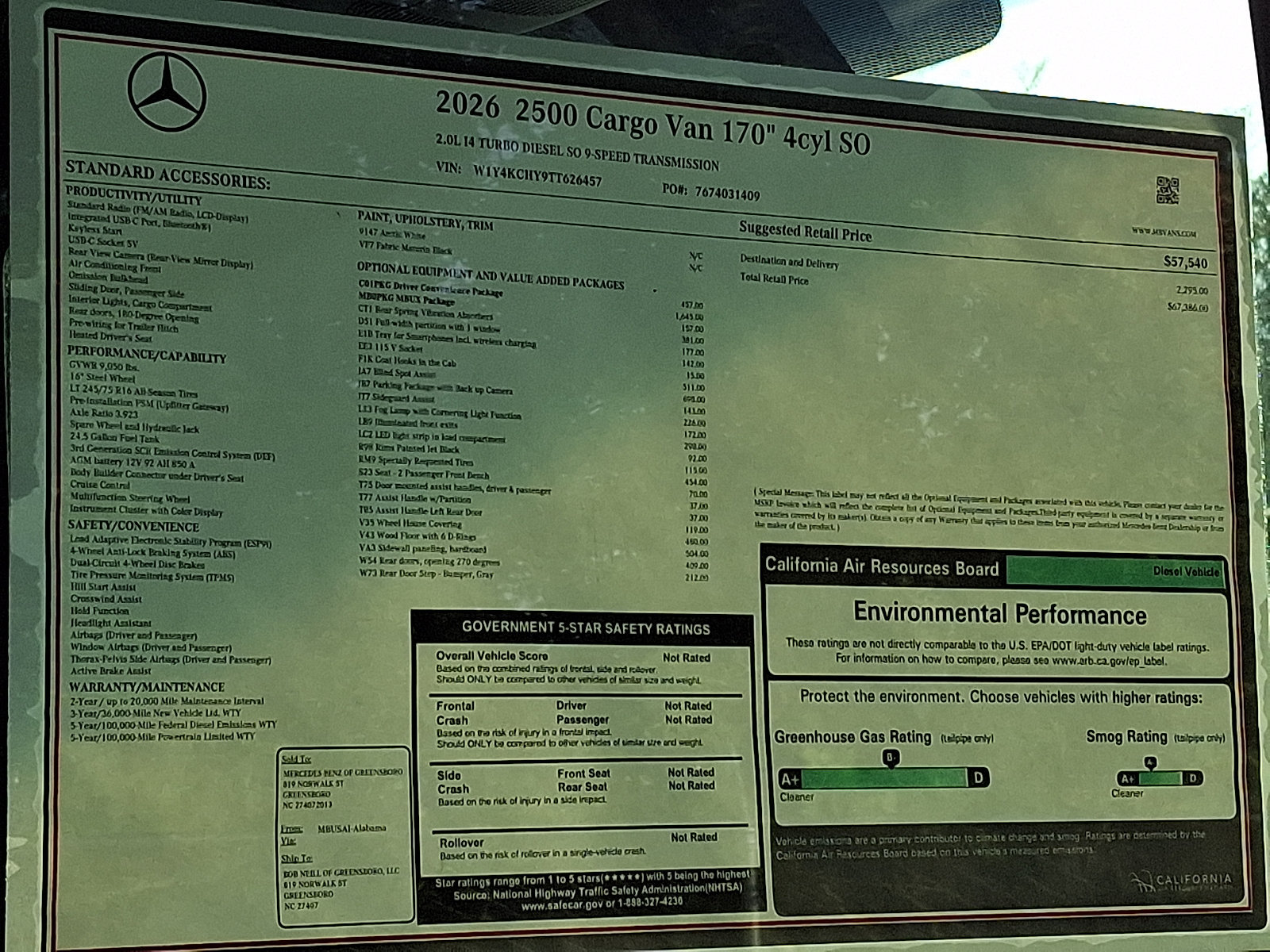 New 2026 Mercedes-Benz Sprinter 2500 image 11