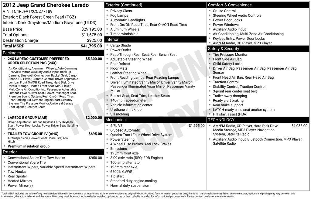 Used 2012 Jeep Grand Cherokee Laredo image 28