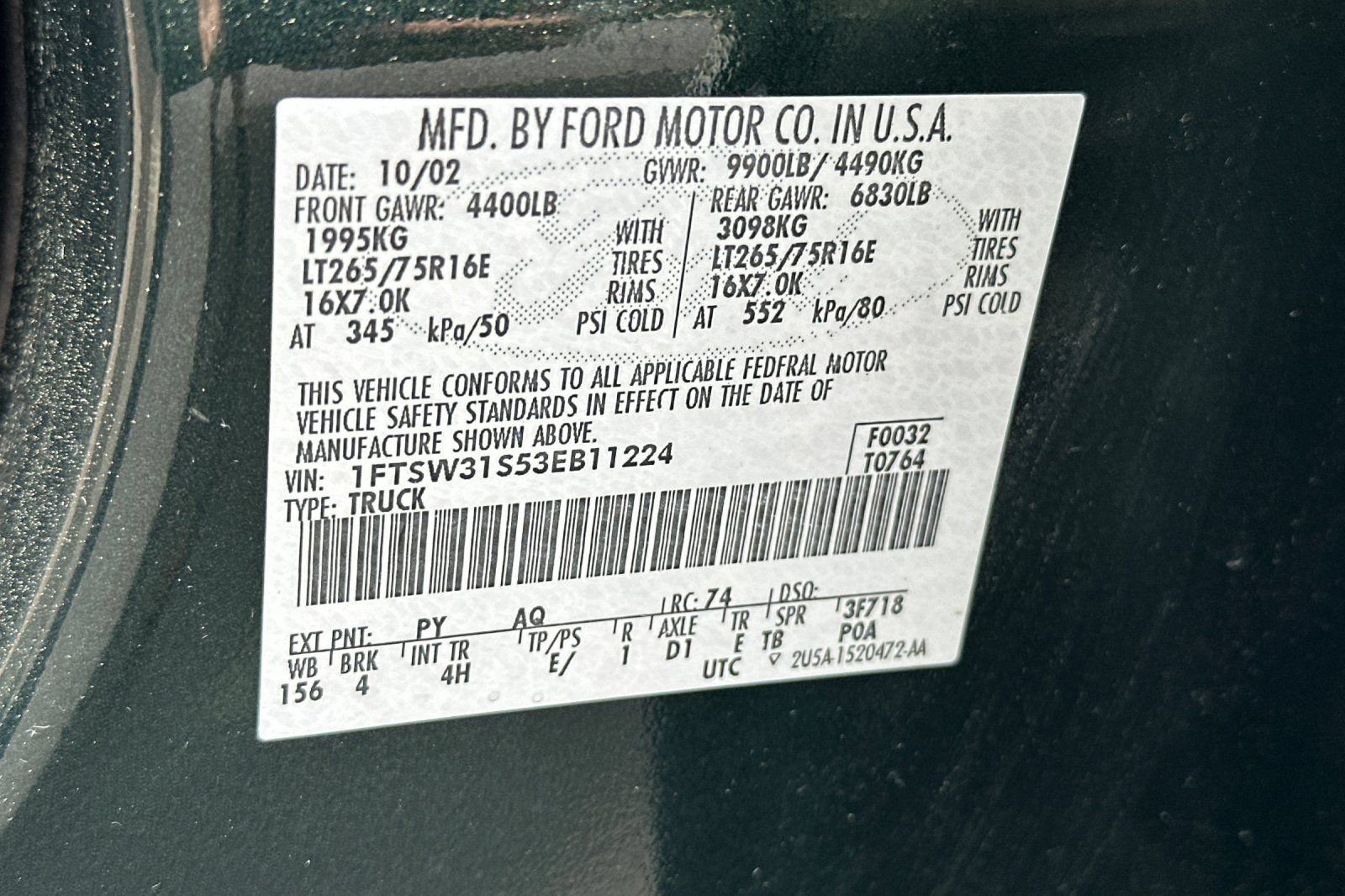 Used 2003 Ford F350 4x4 Crew Cab Super Duty image 26