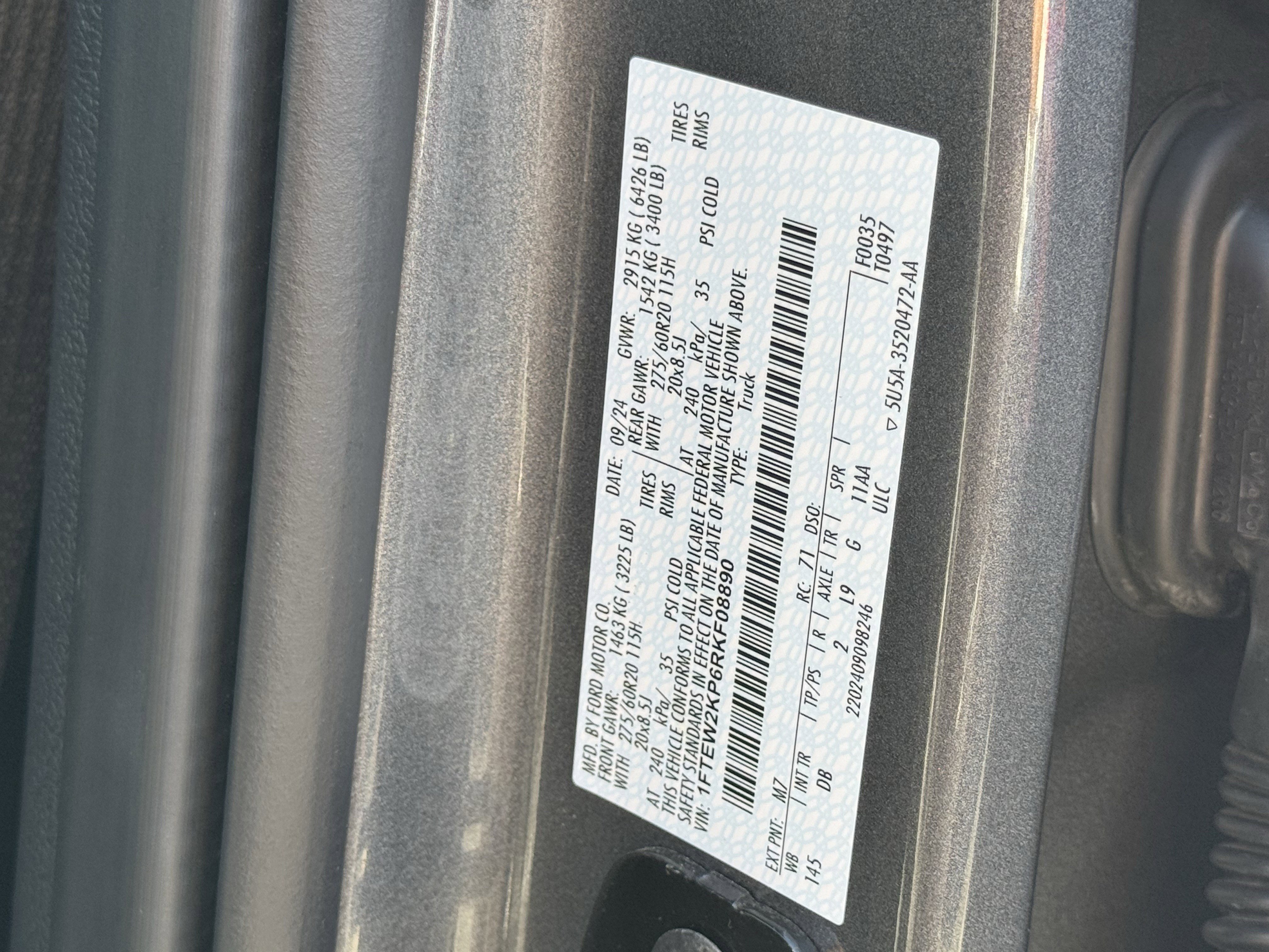 Used 2024 Ford F150 STX w/ STX Black Appearance Package image 39