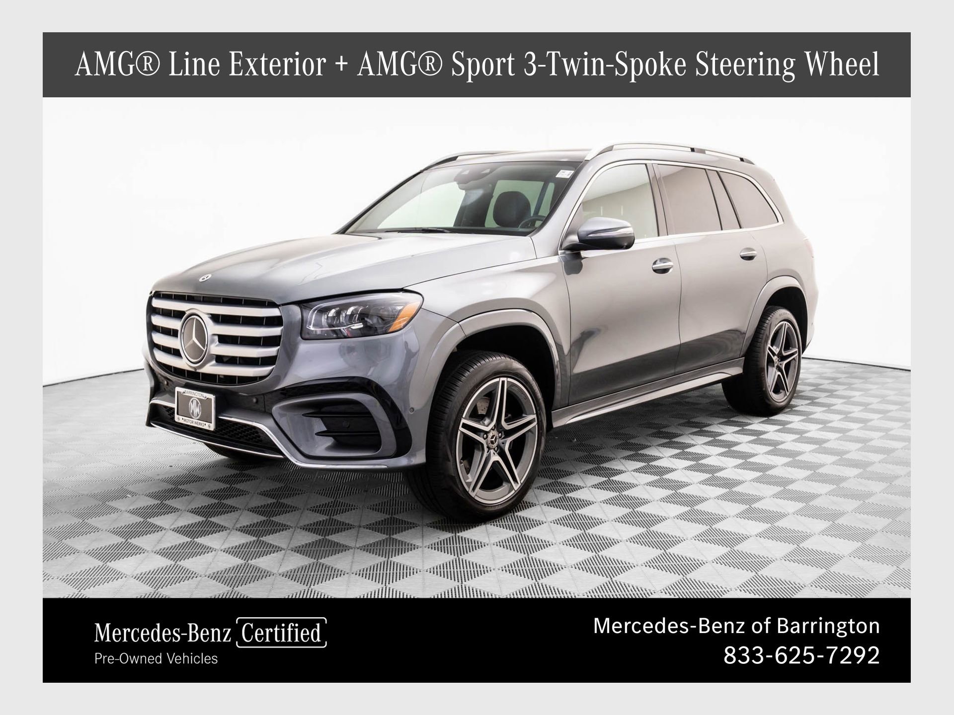 Certified 2024 Mercedes-Benz GLS 450 4MATIC w/ AMG Line Exterior