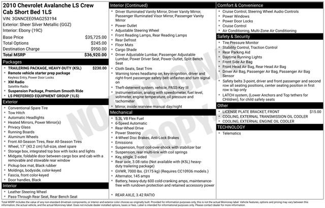 Used 2010 Chevrolet Avalanche LS image 7