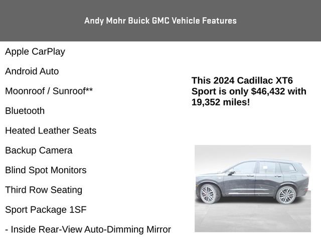 Used 2024 Cadillac XT6 Sport image 4