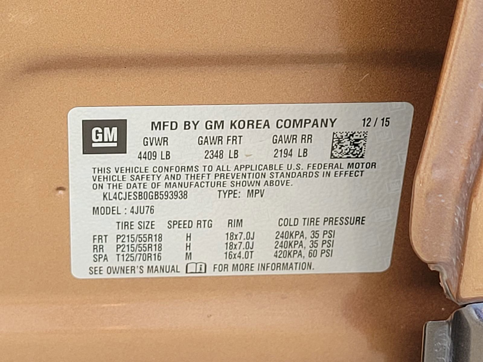 Used 2016 Buick Encore AWD image 14