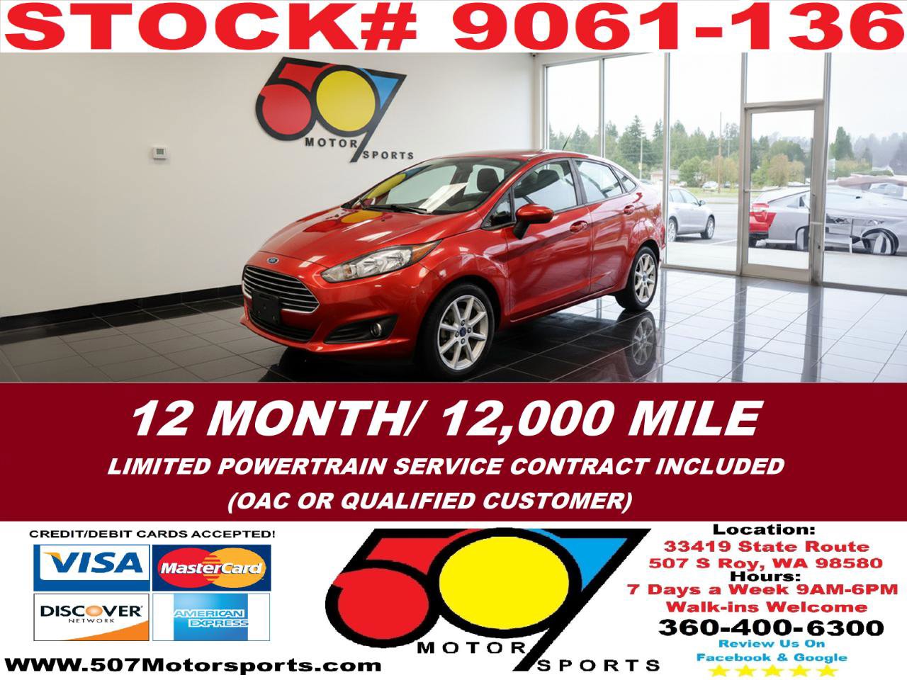 Used 2019 Ford Fiesta SE w/ Equipment Group 201A