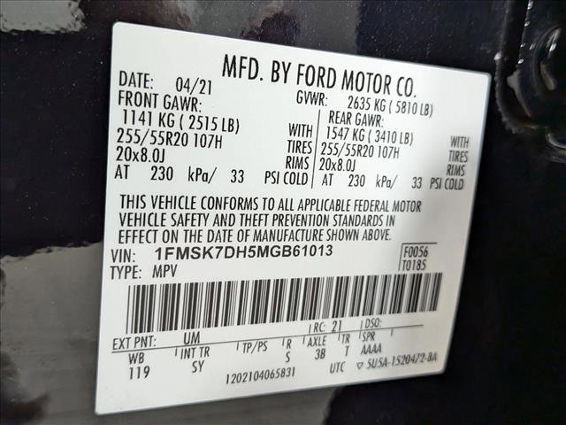 Used 2021 Ford Explorer XLT w/ Equipment Group 202A image 28