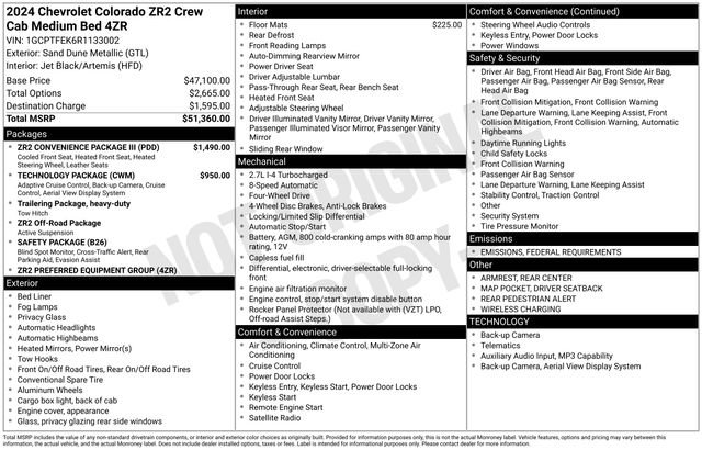 Used 2024 Chevrolet Colorado ZR2 w/ ZR2 Convenience Package III image 12