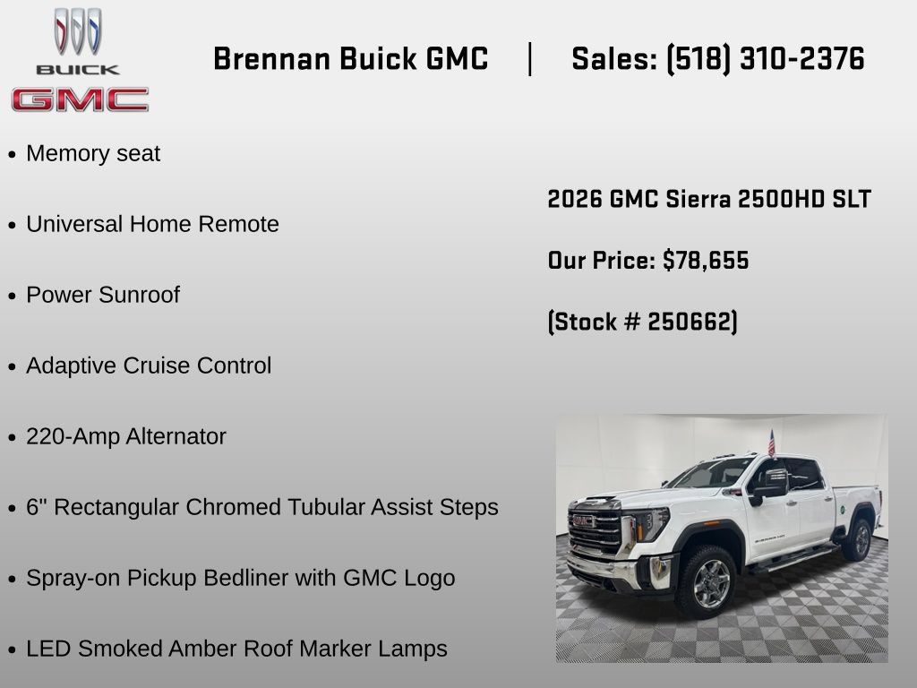 New 2026 GMC Sierra 2500 SLT w/ SLT Premium Package AWD/4WD image 36