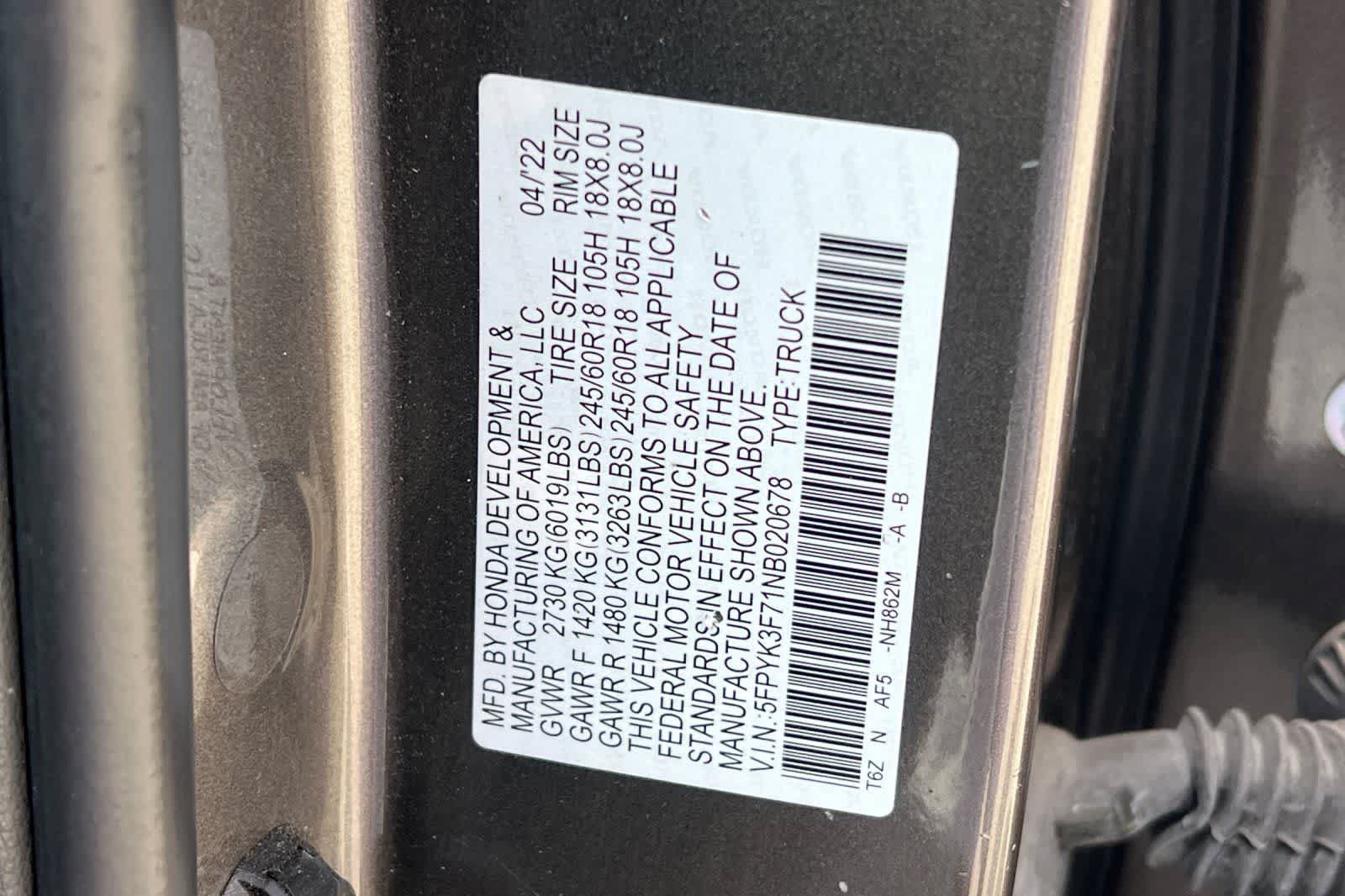 Used 2022 Honda Ridgeline RTL-E image 28