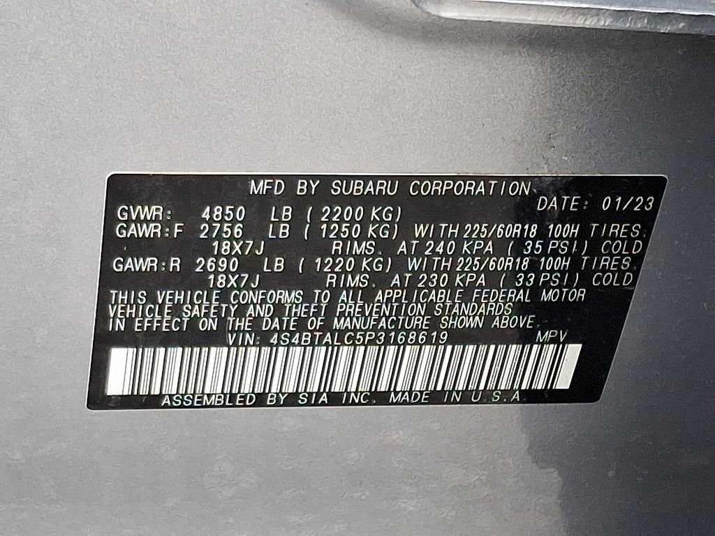 Certified 2023 Subaru Outback Onyx Edition image 28