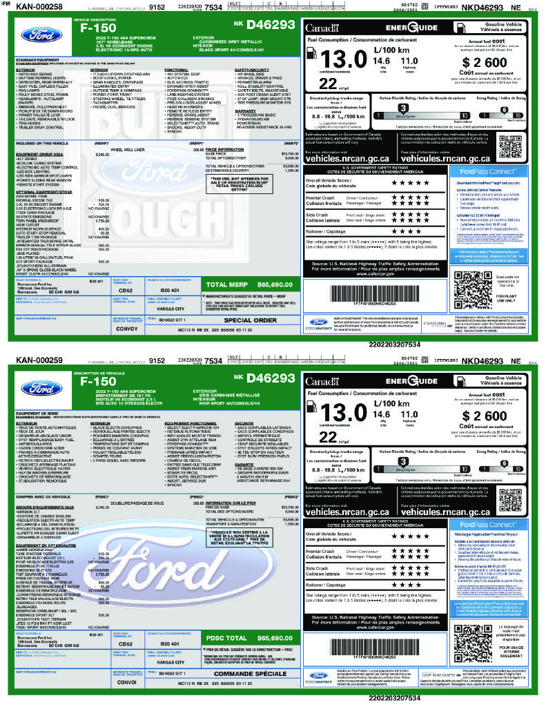 Used 2022 Ford F150 XLT w/ Equipment Group 302A High AWD/4WD image 9