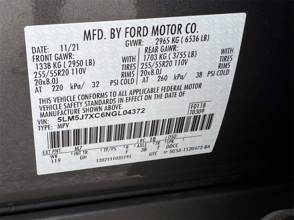 Used 2022 Lincoln Aviator Reserve w/ Elements Package Plus image 27