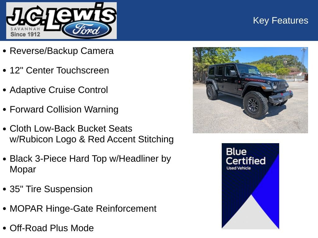 Used 2024 Jeep Wrangler Unlimited Rubicon w/ XTREMEE 35" Tire Package image 29