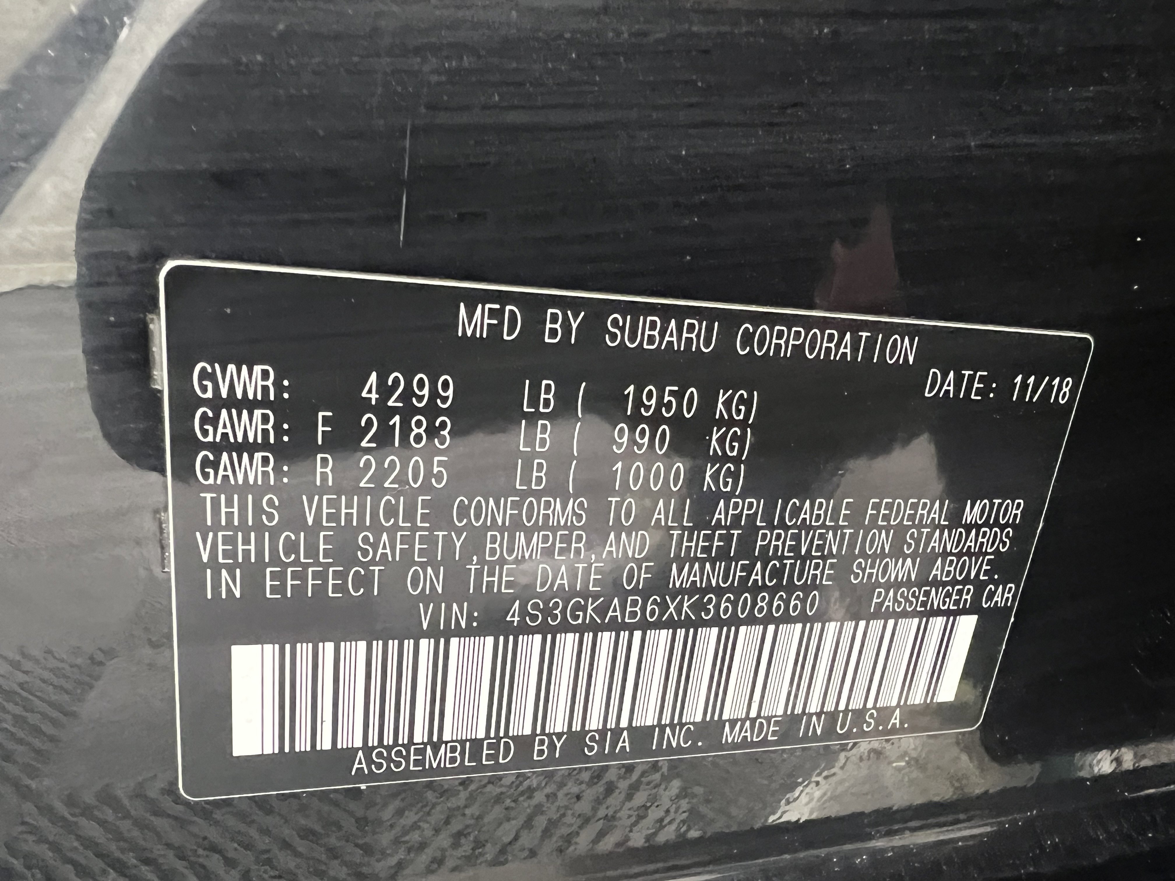 Used 2019 Subaru Impreza 2.0i w/ Eyesight image 32