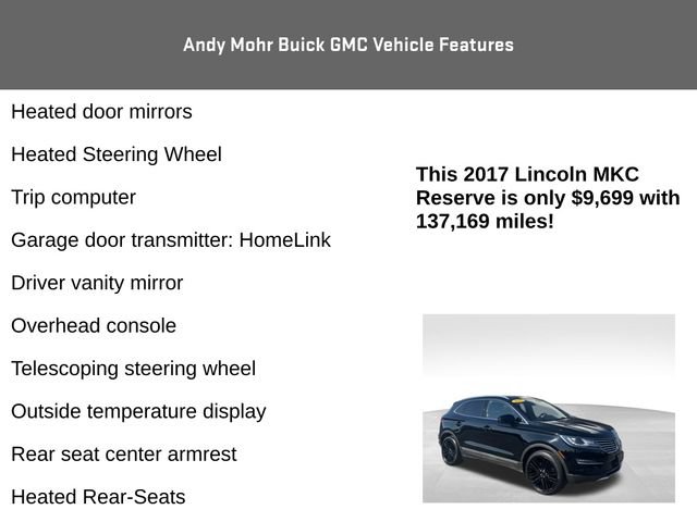 Used 2017 Lincoln MKC Reserve w/ Lincoln MKC Climate Package AWD/4WD image 16