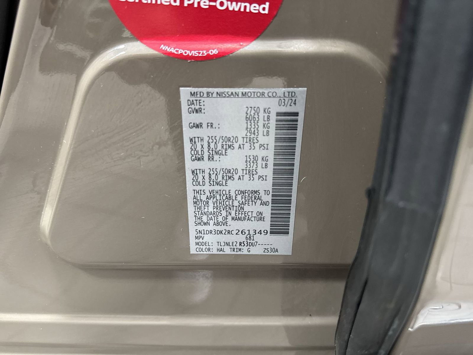 Certified 2024 Nissan Pathfinder Platinum image 47