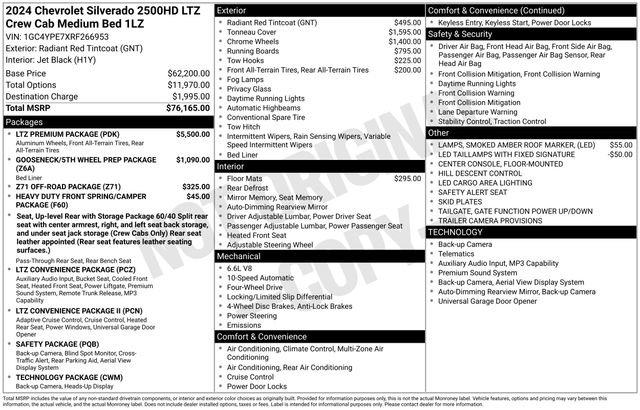 Used 2024 Chevrolet Silverado 2500 LTZ w/ LTZ Premium Package AWD/4WD image 2