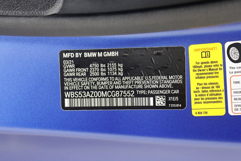 Used 2021 BMW M4 Coupe w/ Executive Package RWD image 42