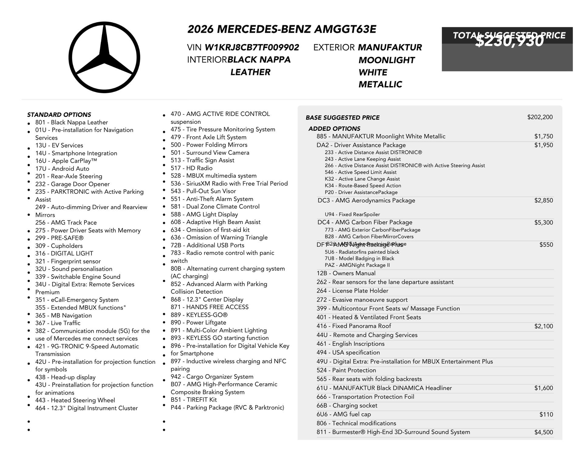 Used 2026 Mercedes-Benz AMG GT 63 image 84