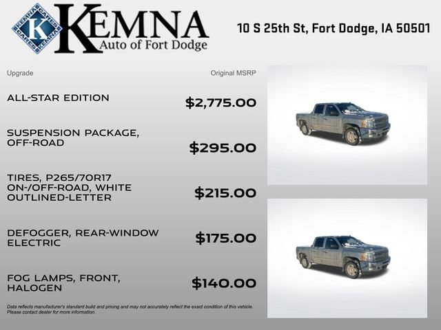 Used 2012 Chevrolet Silverado 1500 LT w/ All-Star Edition image 2