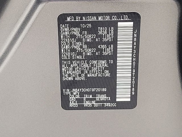 New 2026 Nissan Armada Platinum Reserve image 15