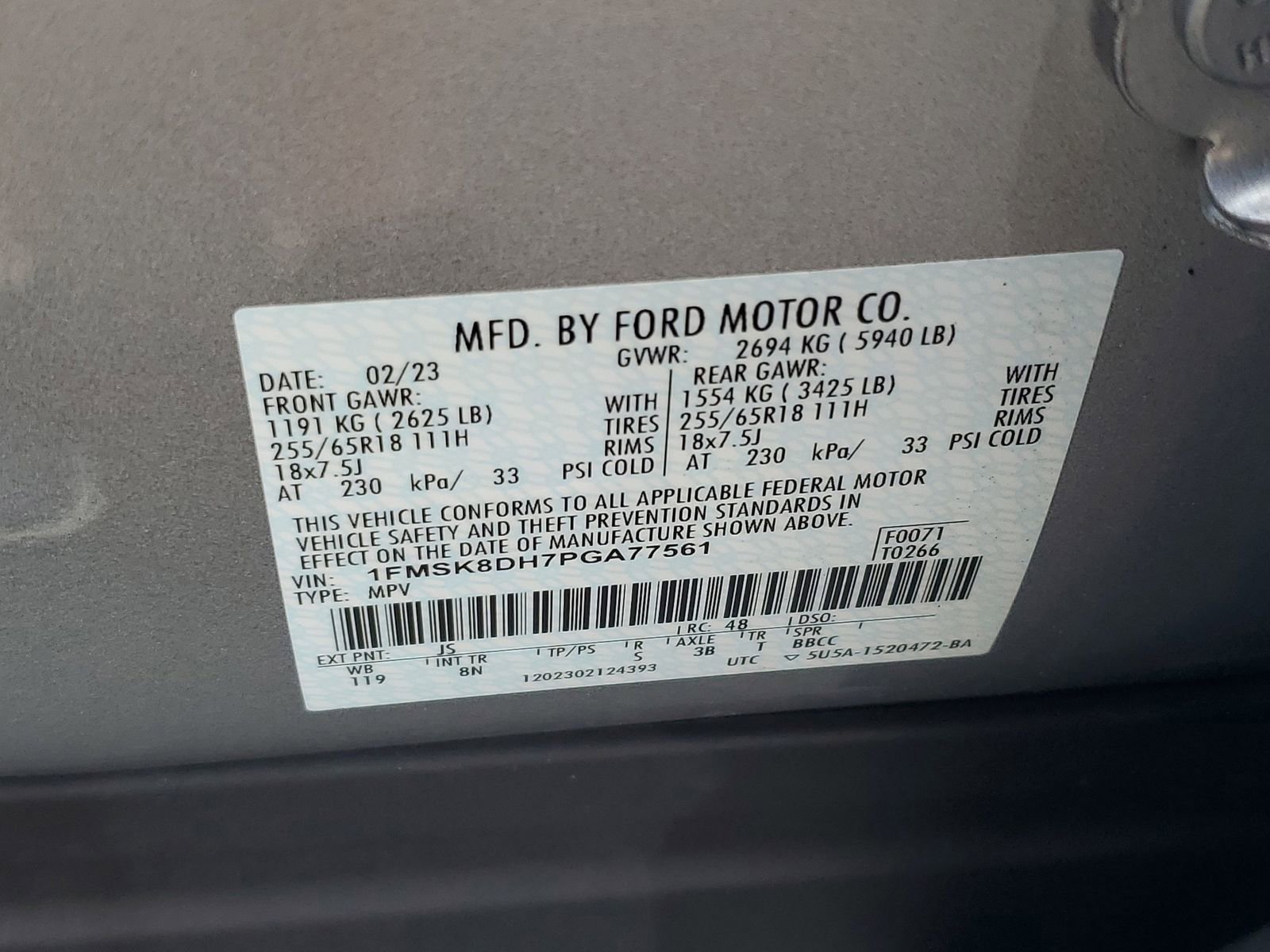 Certified 2023 Ford Explorer XLT image 32