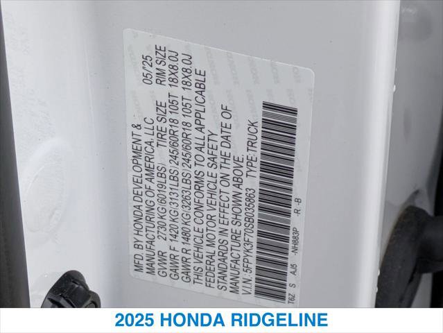 New 2025 Honda Ridgeline TrailSport+ image 26