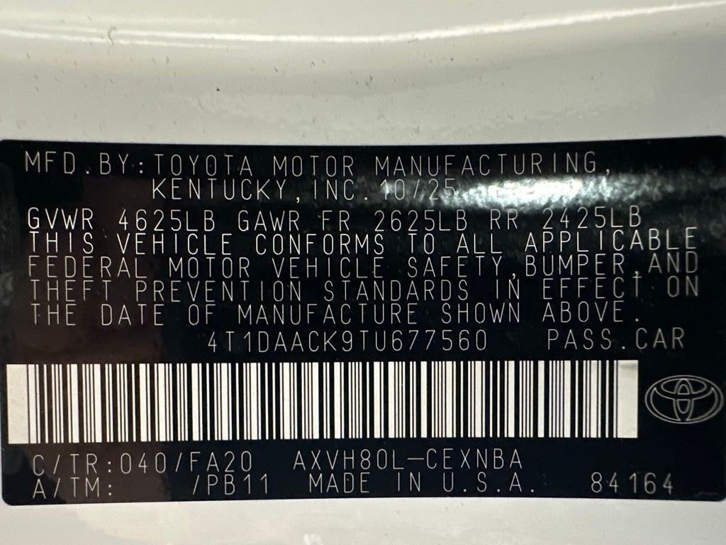 Used 2026 Toyota Camry LE FWD image 11