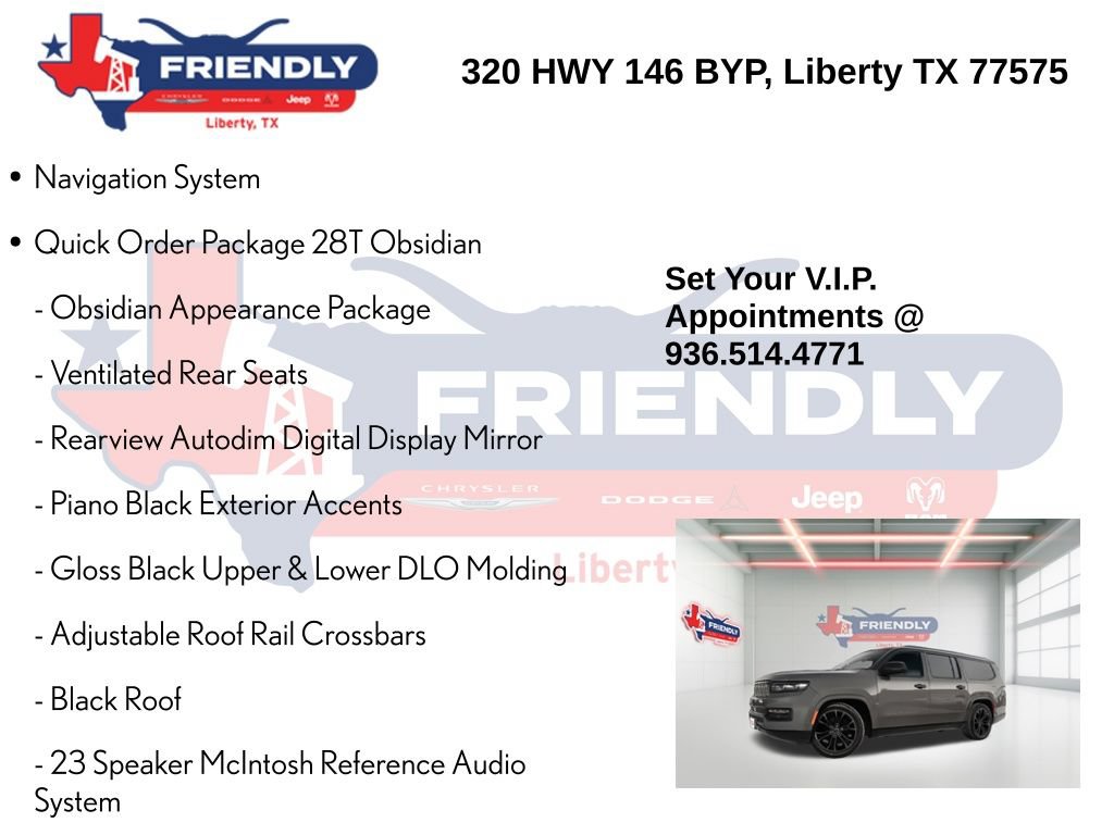 Used 2024 Jeep Grand Wagoneer L Series II w/ Quick Order Packagew 28T AWD/4WD image 5