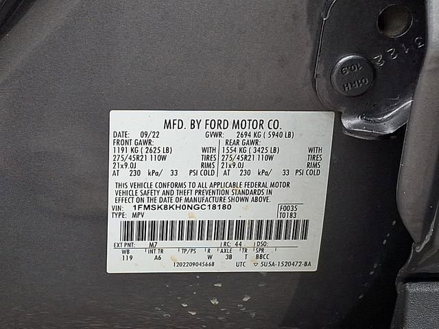 Used 2022 Ford Explorer ST-Line AWD/4WD image 29