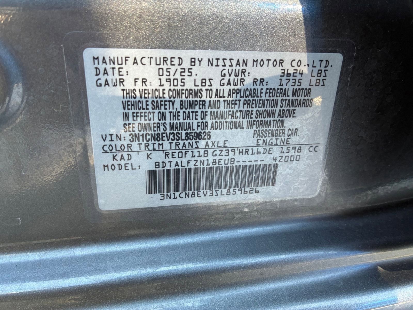 Used 2025 Nissan Versa SV image 27