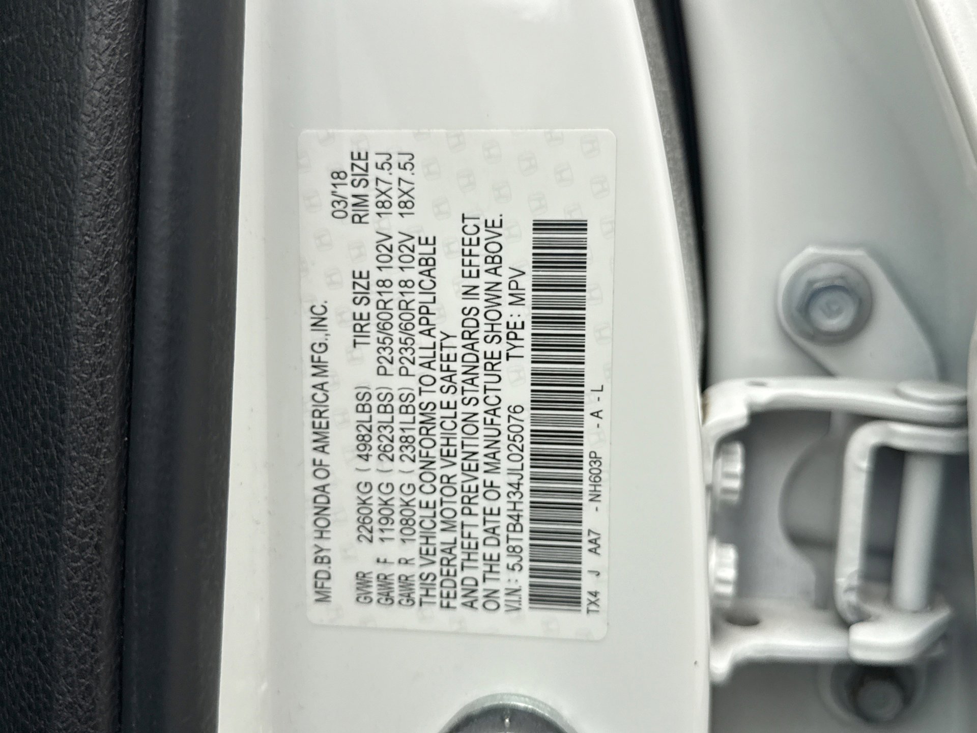 Used 2018 Acura RDX AWD image 24