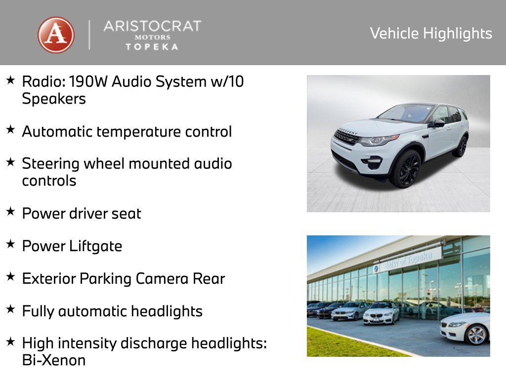 Used 2017 Land Rover Discovery Sport HSE AWD/4WD image 2