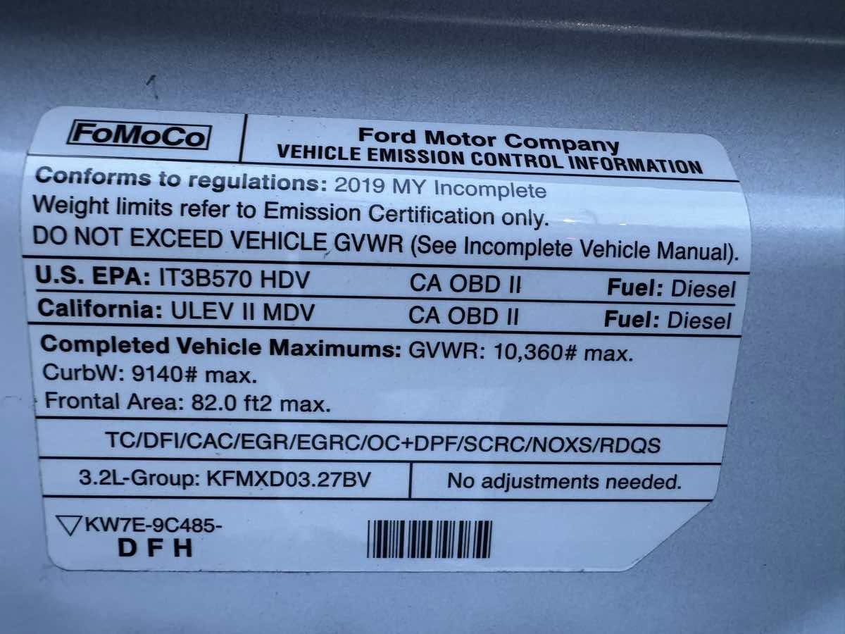 Used 2019 Ford Transit 350 156 DRW w/ Motorhome Prep Package RWD image 32