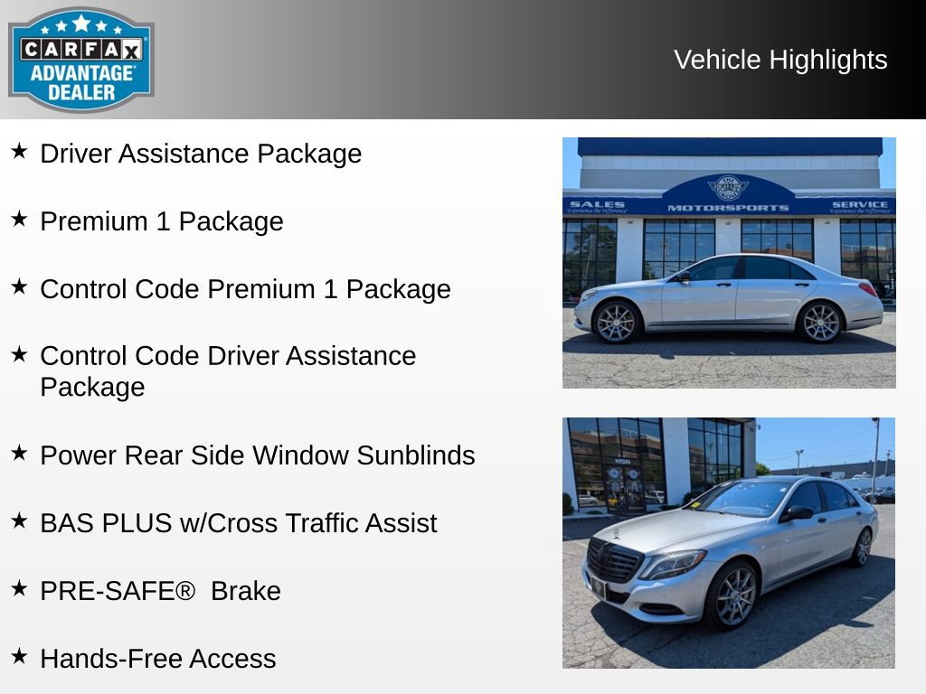Used 2015 Mercedes-Benz S 550 4MATIC Sedan image 4