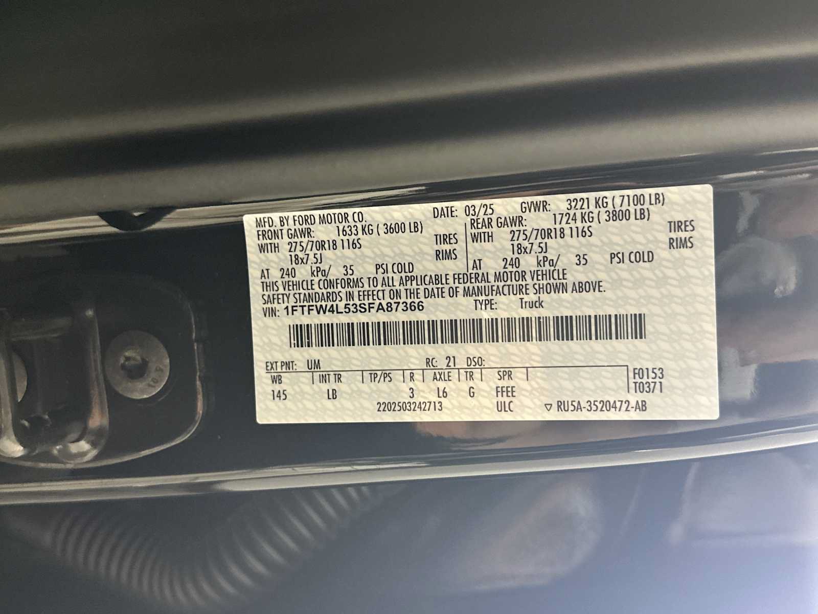 Used 2025 Ford F150 Tremor w/ Bed Utility Package AWD/4WD image 37